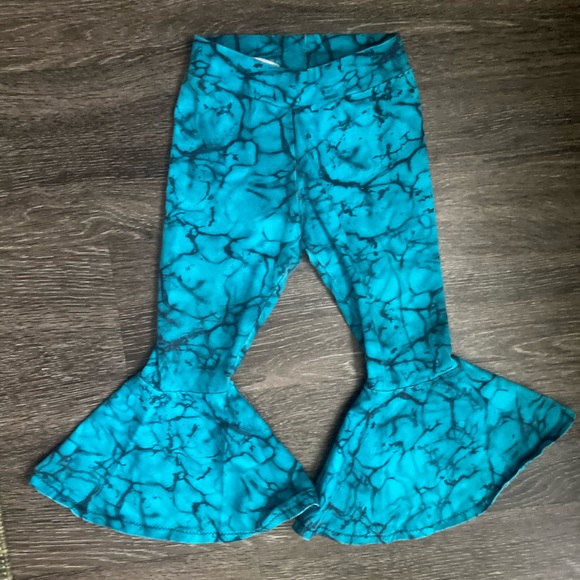 Turquoise bell bottoms - Picture 2 of 2